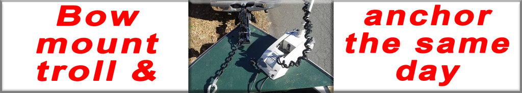 How to have a bow mount trolling motor and anchor nest at the same time