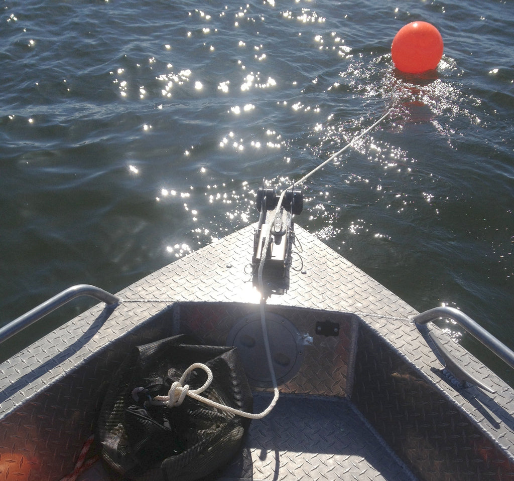 Anchoring in a River